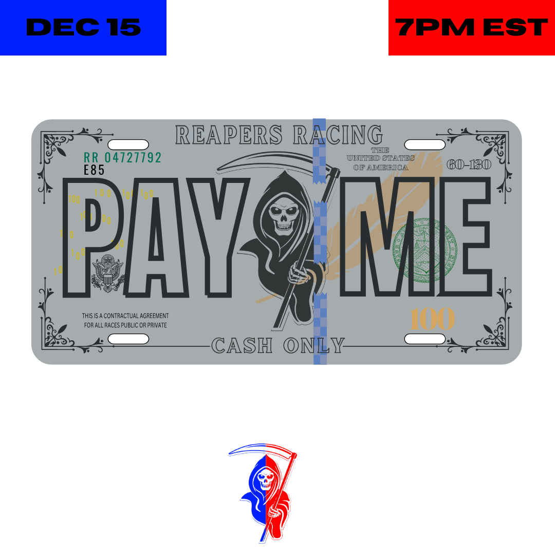 PAY ME - CAR PLATE